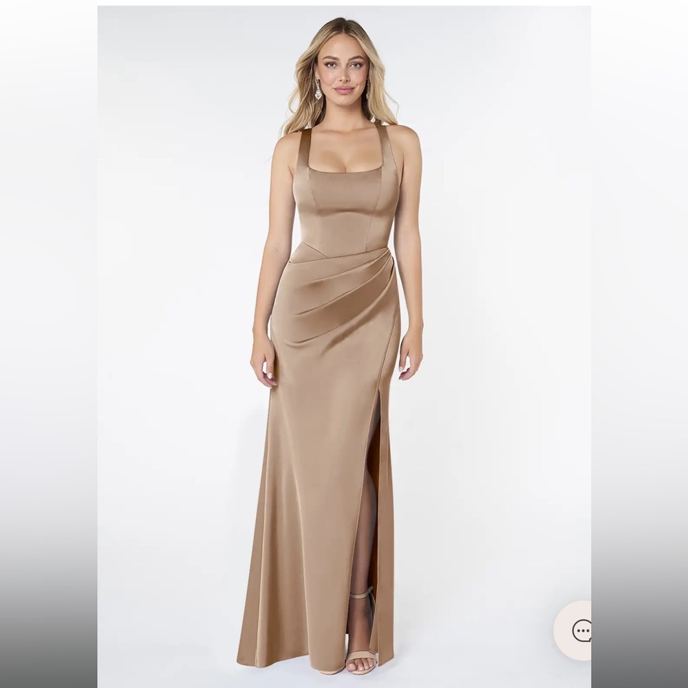 Azazie Stretch Satin Bridesmaid Dress